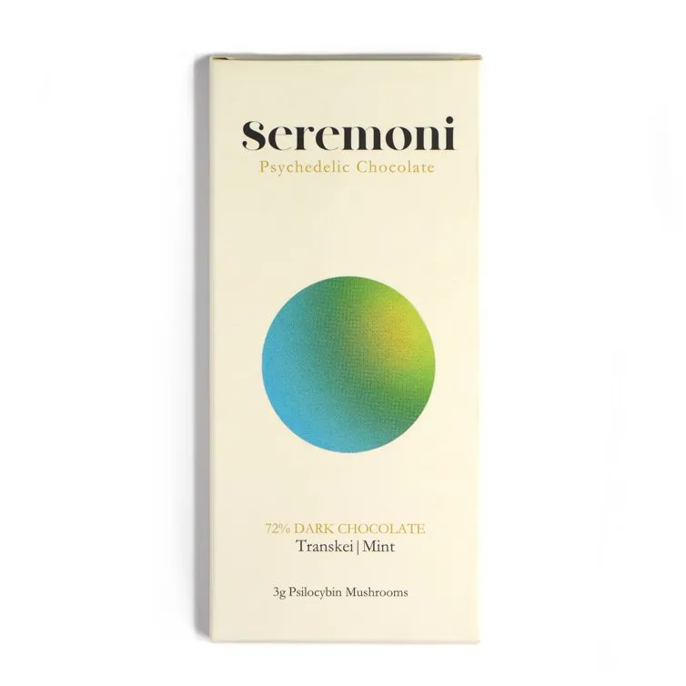 Seremoni Psilocybin Chocolate Bar – Mint 3000mg